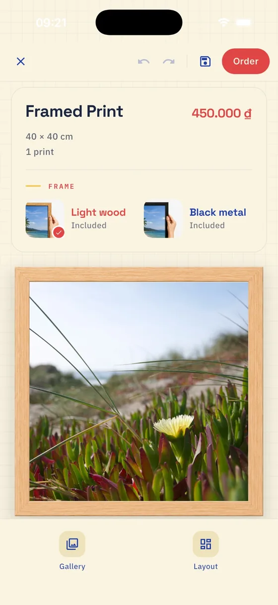 Framed prints — Large-format prints, framed and ready to hang